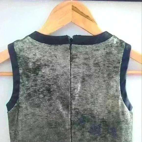 GUESS |  Girl's Metallic Gold-Tone Faux Suede Sleeveless Dress - Picture 5 of 6